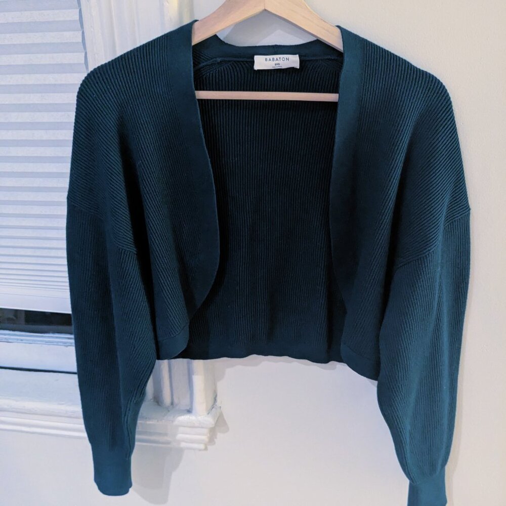 Aritzia Babaton Decision Shrug in Teal